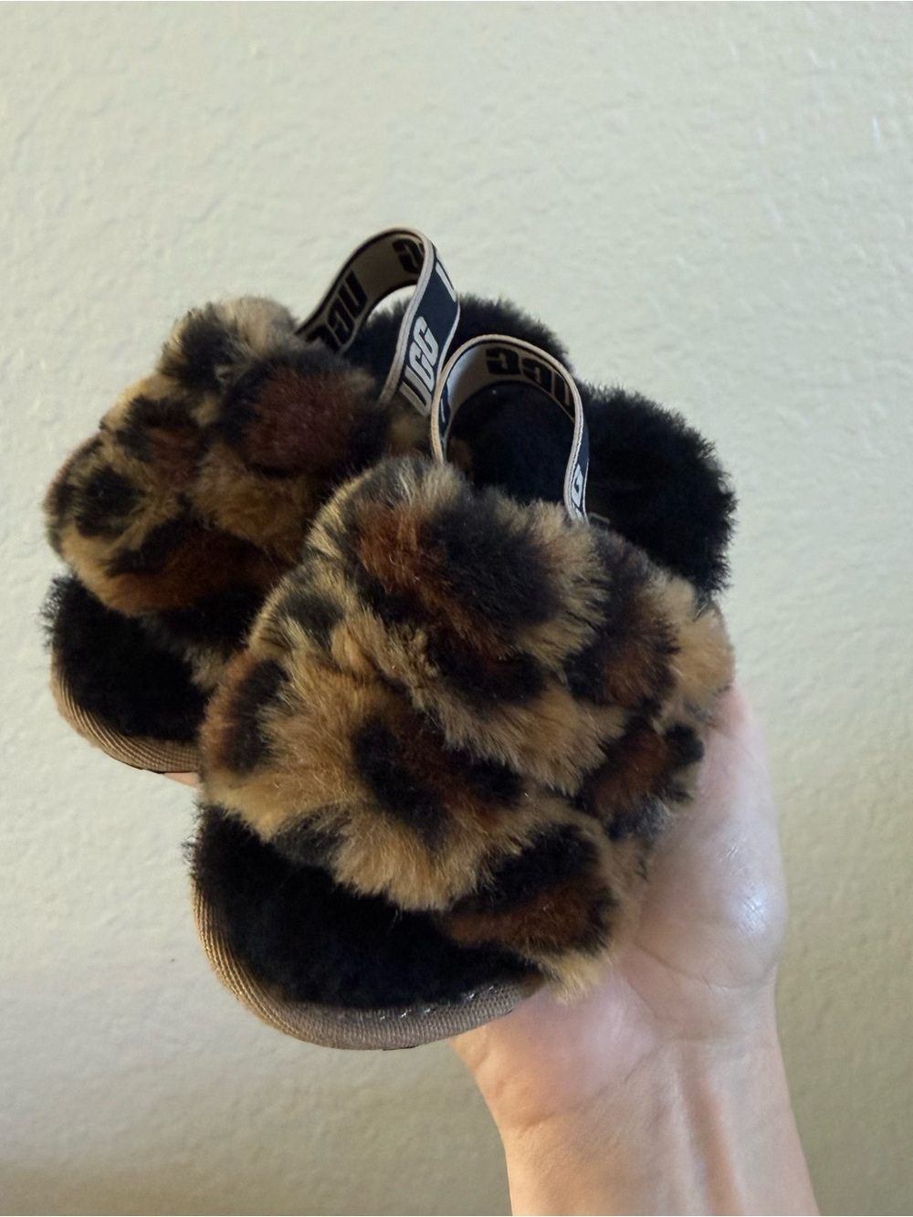 UGG Shearling Lined Fluff Yeah Slipper leopard